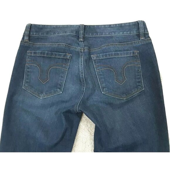 Ann Taylor Loft~Women's Size 4~Blue Denim Dark Wash Curvy Boot Jeans Stretch. - Picture 7 of 12